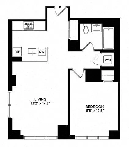 Floor plan 1BX Penthouse East