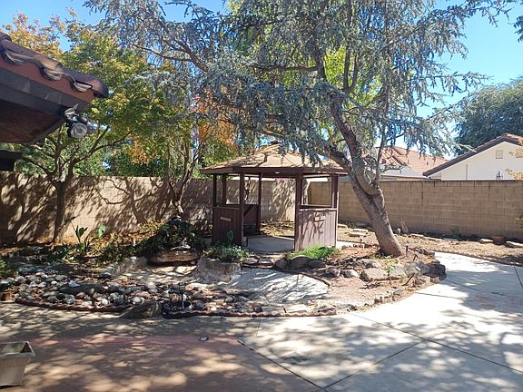 back yard with gazebo