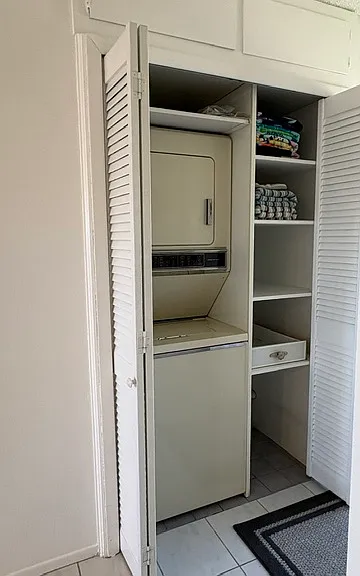 In-unit laundry. Complex also has laundry facilities.