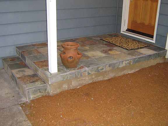 restored slate porch in 2008