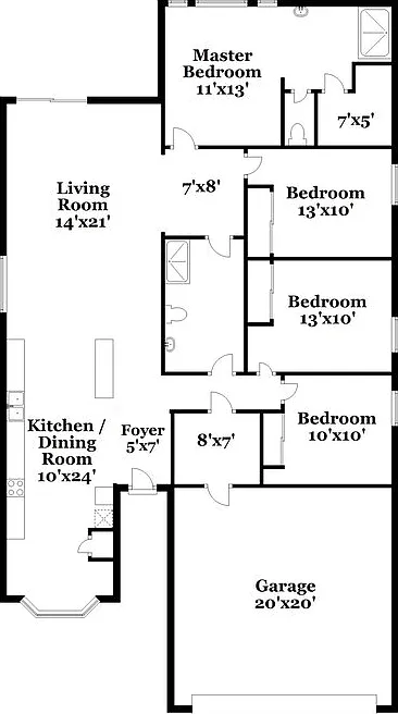 4 bed, 2.0 bath, 1606 sqft, $2,210 — Photo 2
