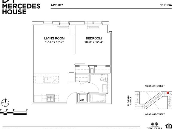 2nd image of 550 W 54th St APT 1117