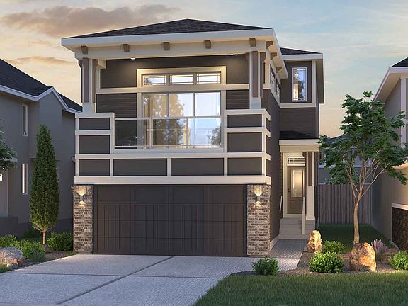 Hudson 24 Prairie rendering for Creekstone by Brookfield Residential in Calgary
