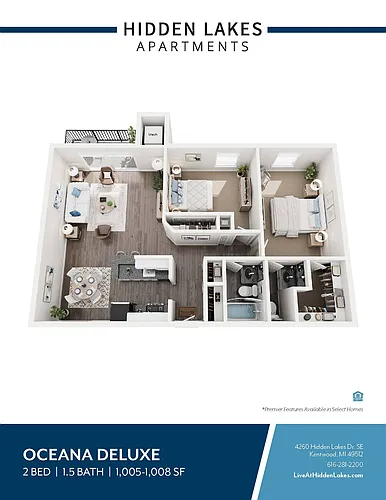 Floor plan The Oceana Deluxe