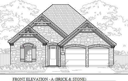 Elev A Brick & Stone