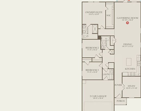 Hewitt Floor Plan, Quick Move-In Home, Floor 1