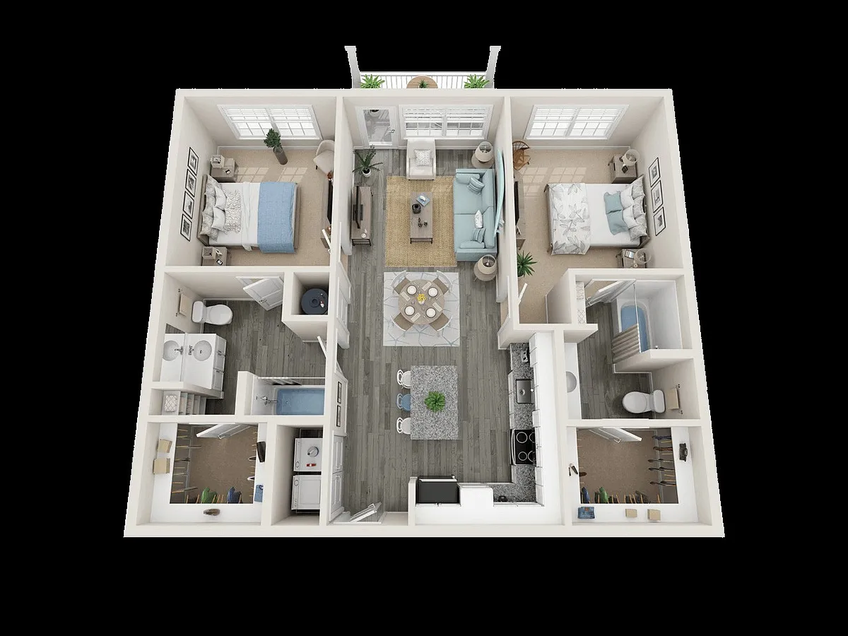 Floor plan Riptide-B2-2x2