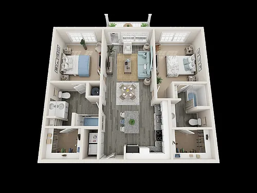 Floor plan Riptide-B2-2x2