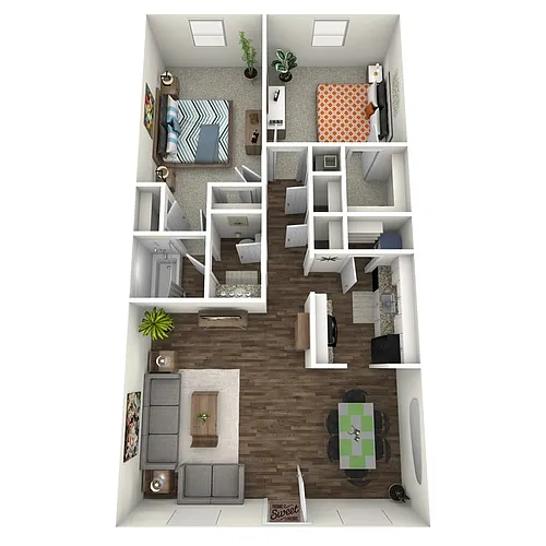 Floor plan Seaclusion 1X1