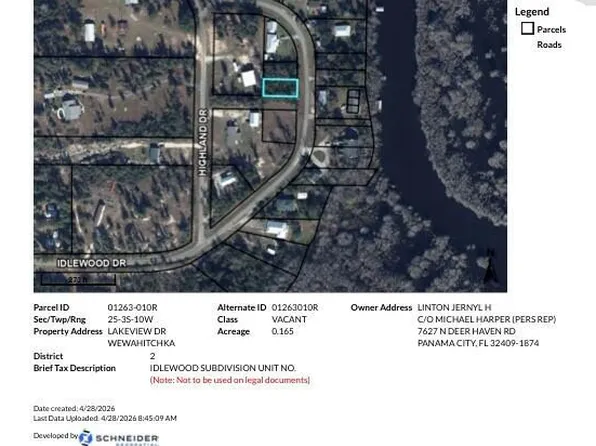0 W Lakeview Dr, Wewahitchka, FL 32465
