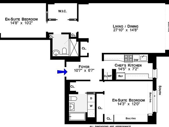 2nd image of 116 Central Park S APT 7A