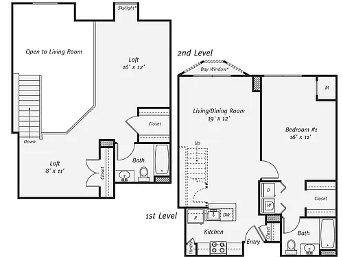 Floor plan A14LP