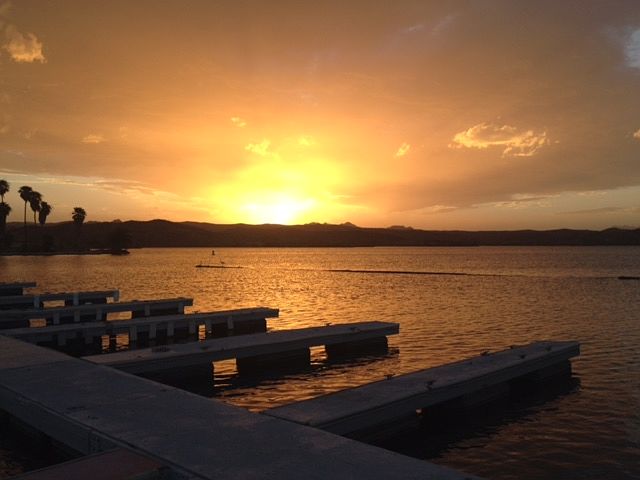 Sunset at the docks