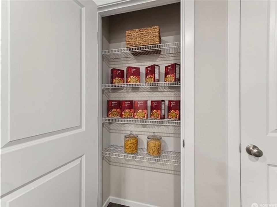 Pantry room by kitchen