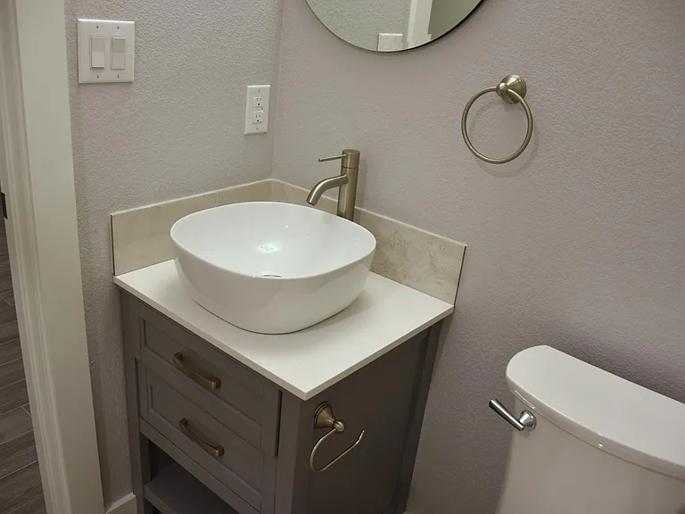 Downstairs bathroom off of kitchen
