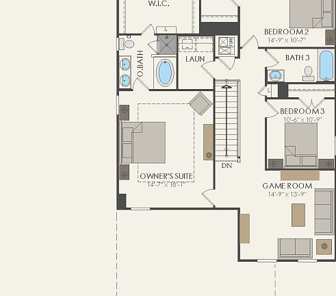 Second Floor 4 br 3 ba