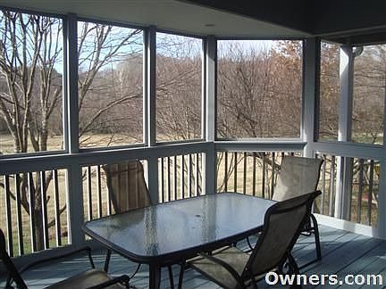 Back porch overlooking common area