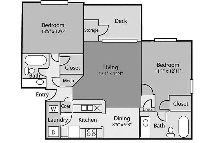 Floor plan Wagoner B2BR3