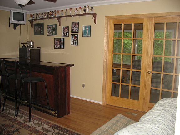 Formal Living Room with French Doors & Hardwood Floors