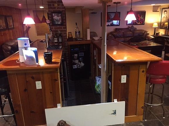 Bar in finished basement