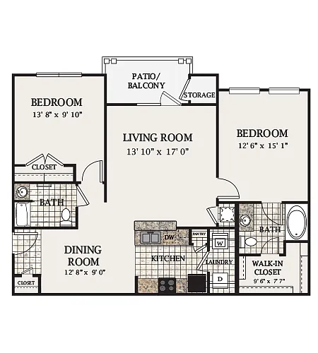 Floor plan B2-M