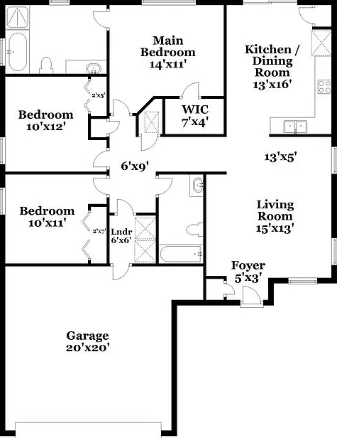3 bed, 2.0 bath, 1336 sqft, $1,850 — Photo 2