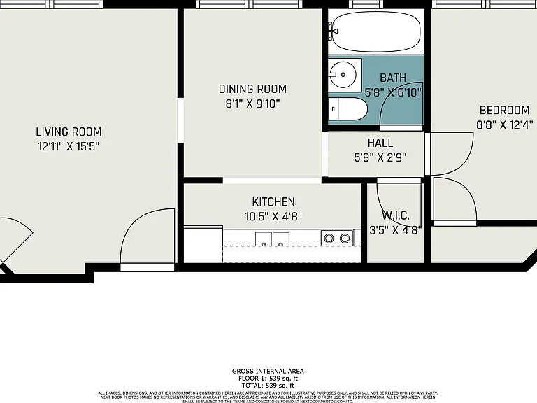 1 bed, 1.0 bath, 702 sqft, $899 — Photo 20
