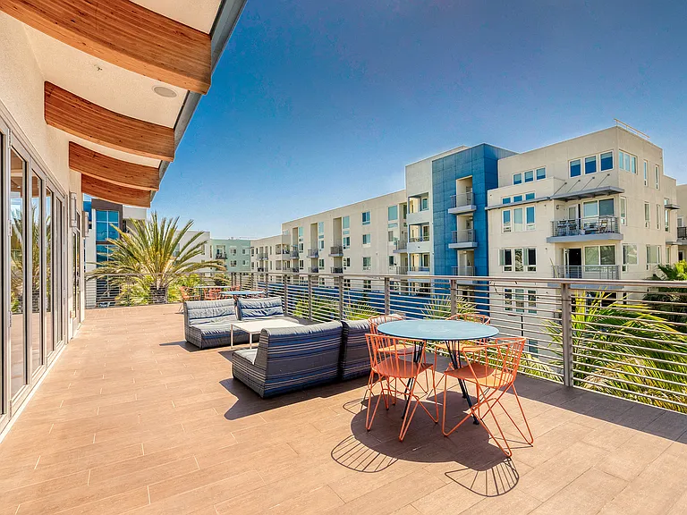 Relax or get some work done at the roof deck lounge