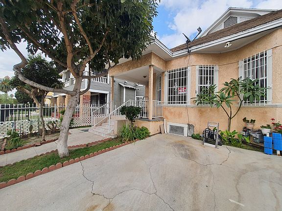 Front entrance and parking area