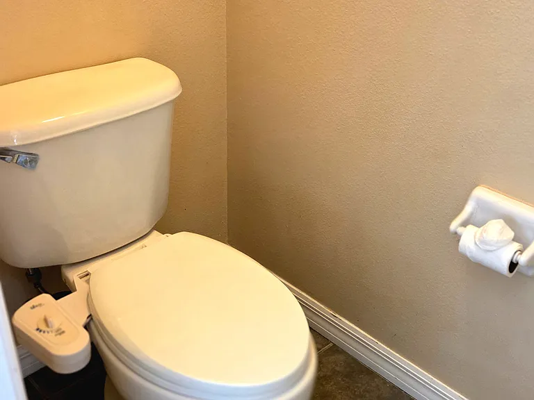 Separate toilet room in master bath