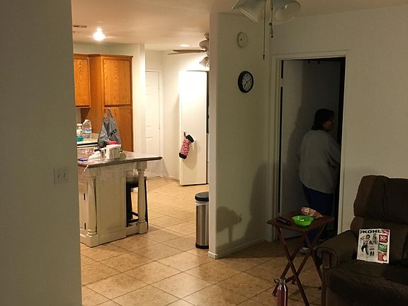 Living room looking into kitchen.