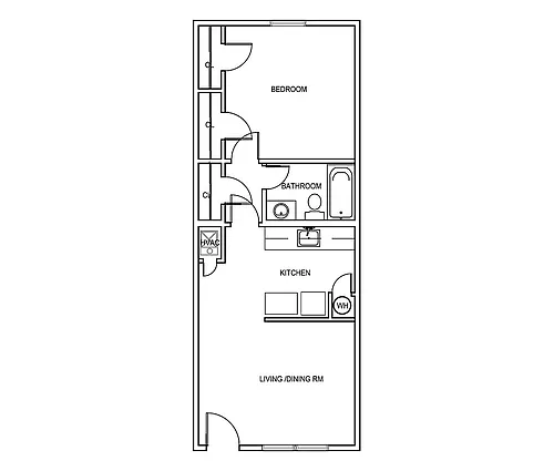 Floor plan 1X1