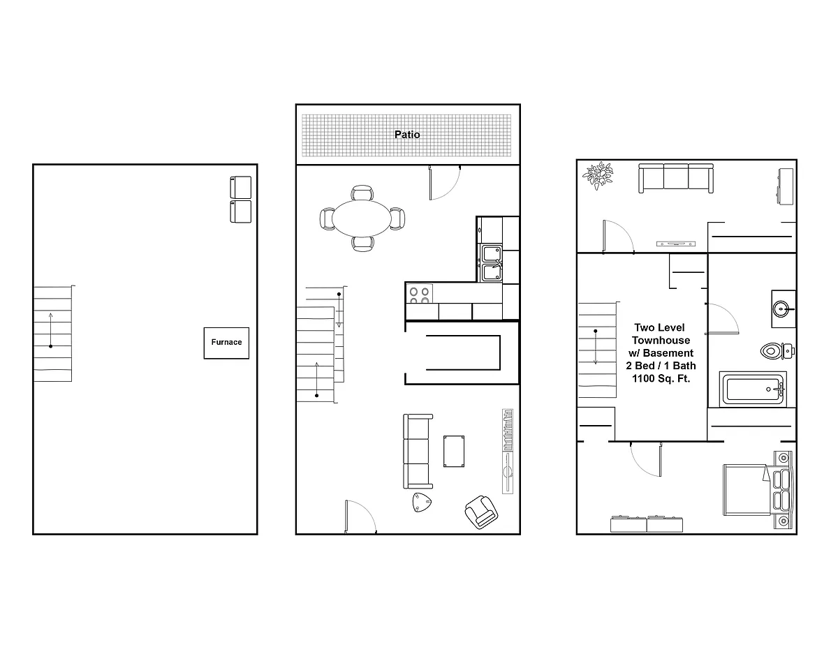 Floor plan 2 Bedroom - DW