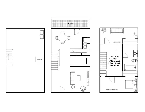 Floor plan 2 Bedroom - DW