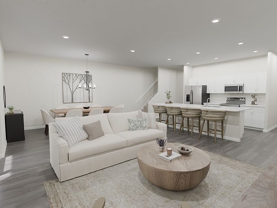 Luxurious, open layout townhome for sale in St. Cloud, FL, with a 2-car garage!