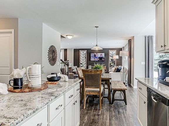 Kitchen view to great room