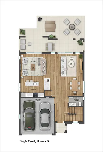 Floor plan D4 - 4 Bed House - NEW BUILD