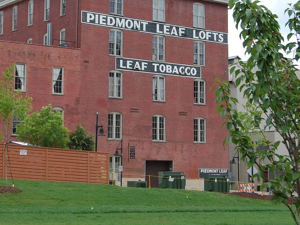 Piedmont Leaf Lofts Condominium overlooking Baily Park green.