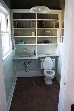 One of the two downstairs (1/2 bathroom)