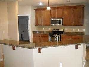 Kitchen with stainless steel appliances