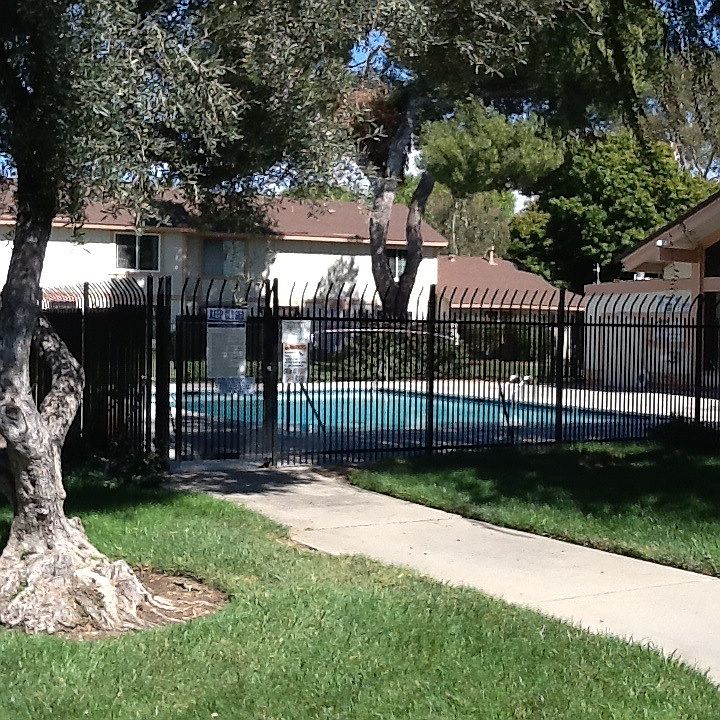Community pool across from unit