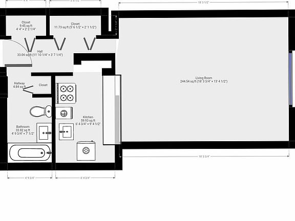 2nd image of 310 W 47th St APT 2E