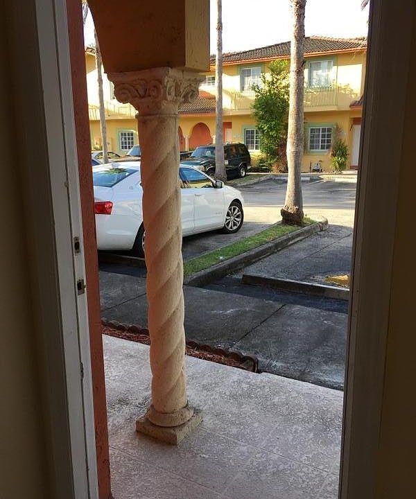 Front Door View - Parking Spots for 2 Cars Designated to your house.