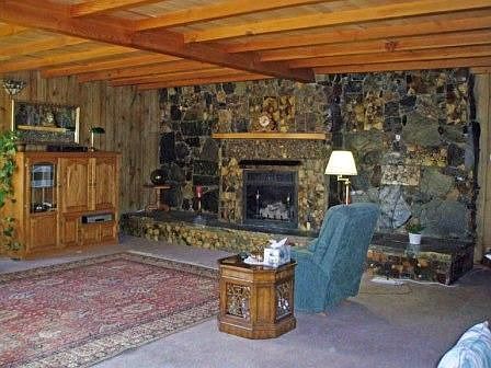 Rock Fireplace