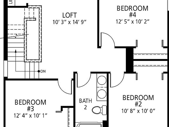 Elevation A - 2nd Floor