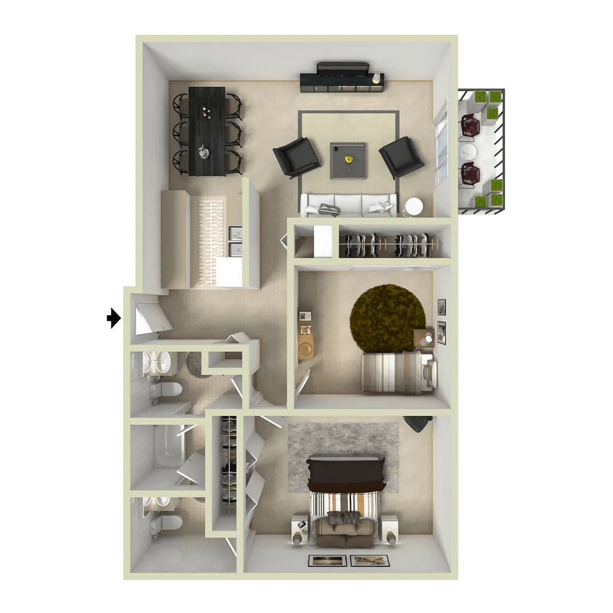 Floor plan Emerald - Renovated