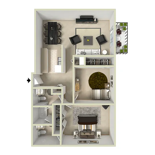 Floor plan Emerald - Renovated