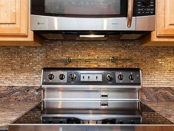 Tumbled Glass Backsplash!