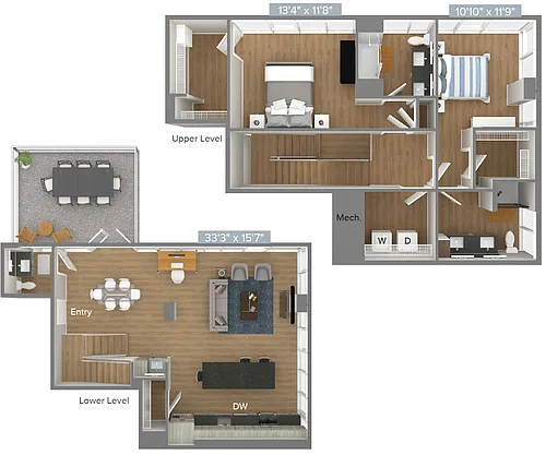 Floor plan B12T-1768sf-S