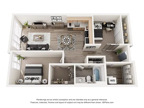 Floor plan 1 Bed + Alcove Bedroom West Facing X11